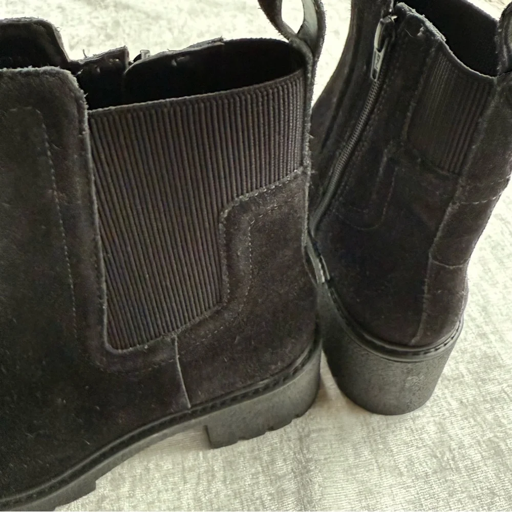 Chelsea & Violet New Black Combat Moto Boots Sz 9 - Picture 6 of 10